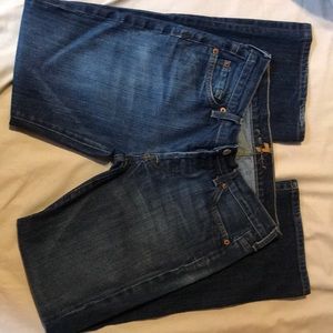 Seven for all mankind size 27 boy cut